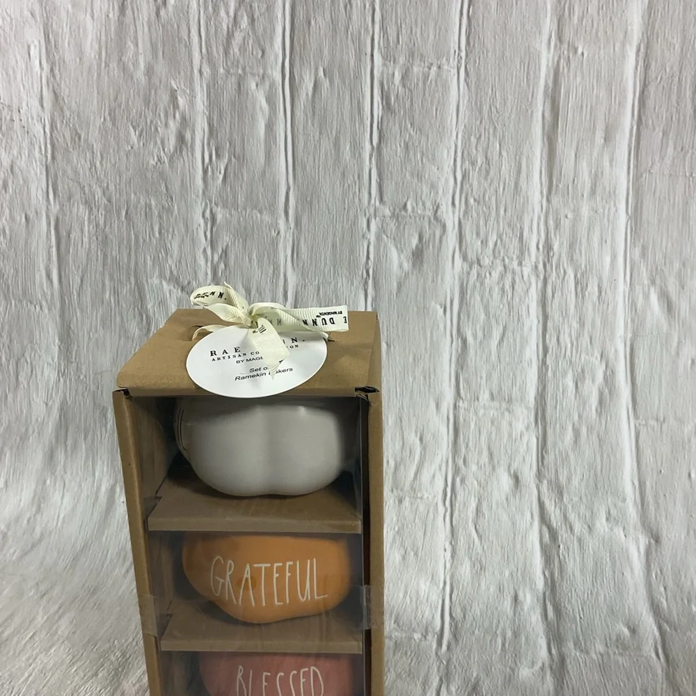 NIB Rae Dunn Fall Ramekin Dishes - Picture 2 of 3